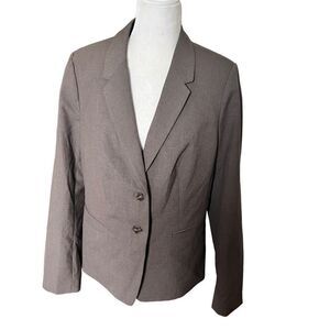 The Limited Collection Women's Haidyn Notch Lapel Relaxed Blazer Tan Size 12